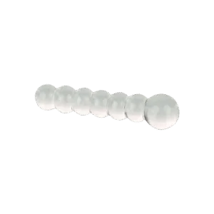 Plug Anal de Vidro Escalonado 14,0 x 3,3cm