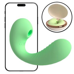 Vibrador de Ponto G e Clitóris com Pulsação – APP à Longa Distância com Case