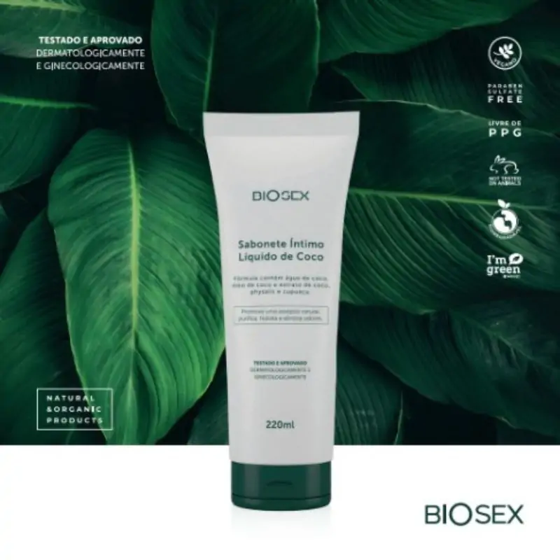 Sabonete Íntimo Líquido de Coco Biosex 2 Sabonete Íntimo Líquido de Coco Biosex