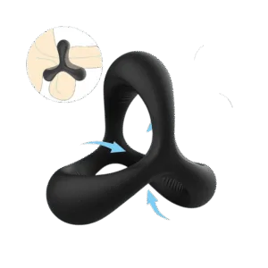 Anel Peniano Duplo em Silicone Flexível